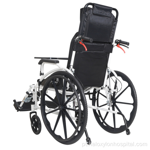 cadeira de rodas manual Reclina de dobra leve deitada deitada